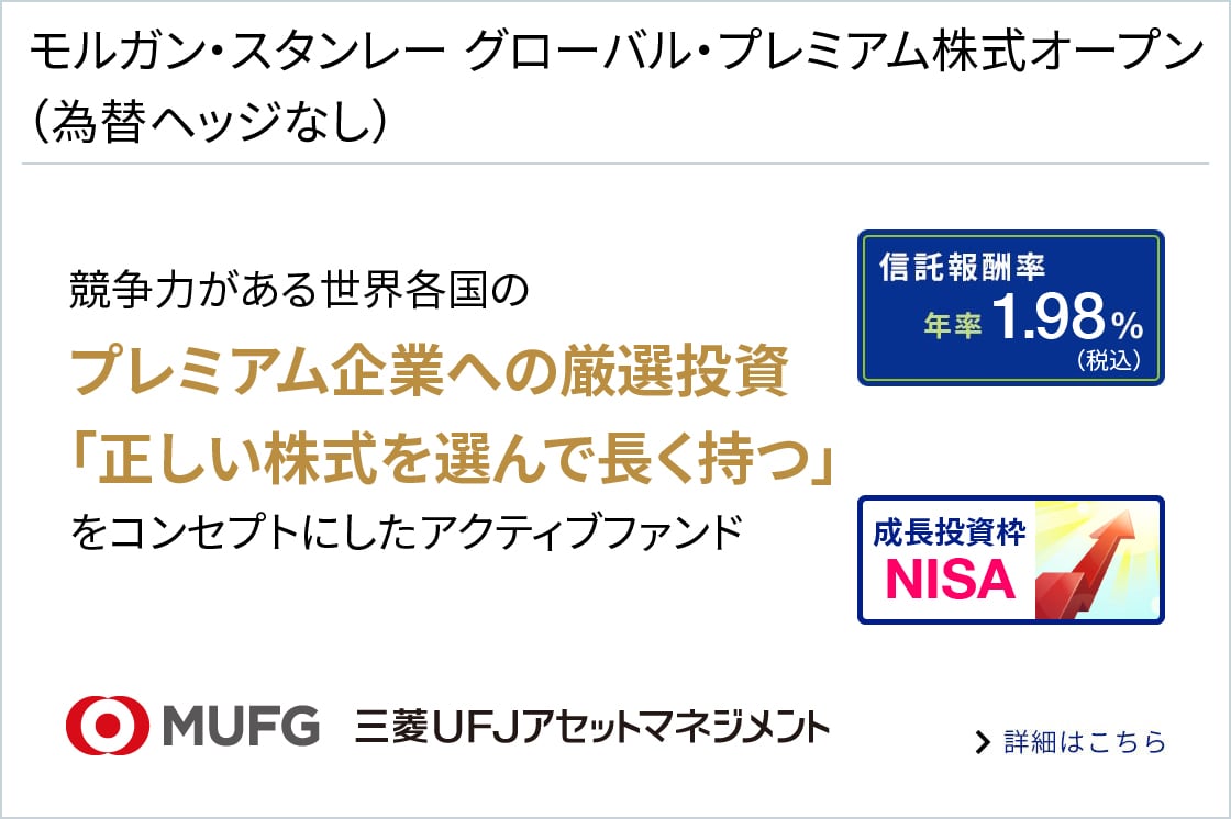 モルガン・スタンレー グローバル・プレミアム株式オープン（為替ヘッジなし）に関する画像