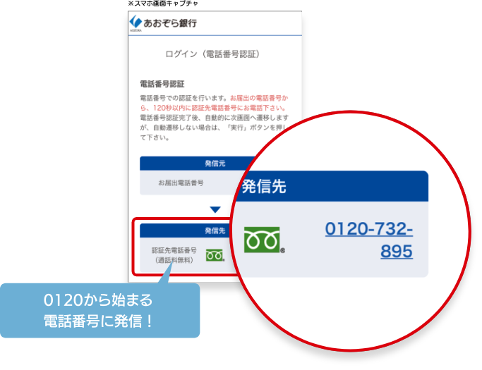 電話番号認証がご利用できない場合はこちら。