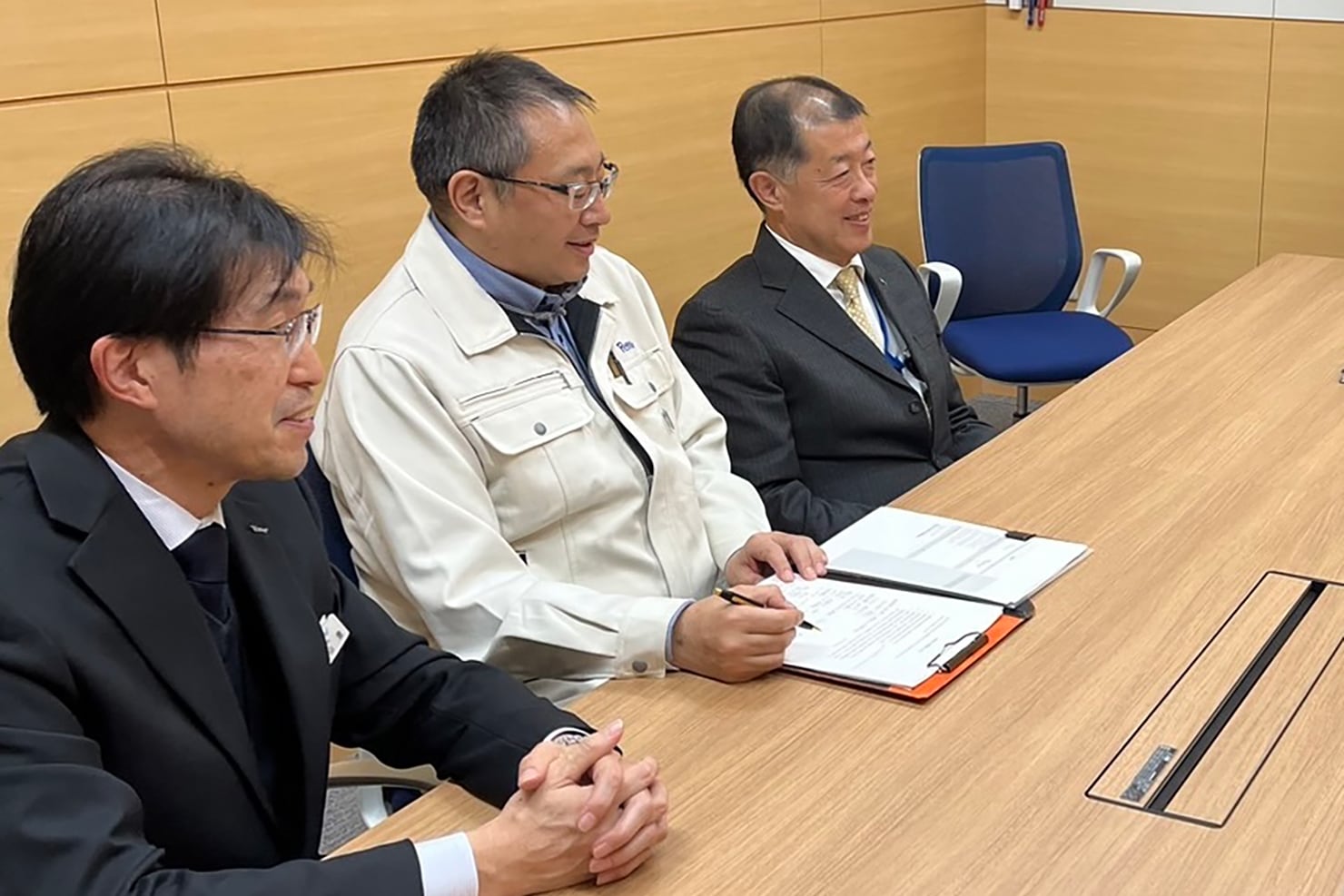 Mr. Sayama, Mr. Iwabuchi, Mr. Fukuda an image about
