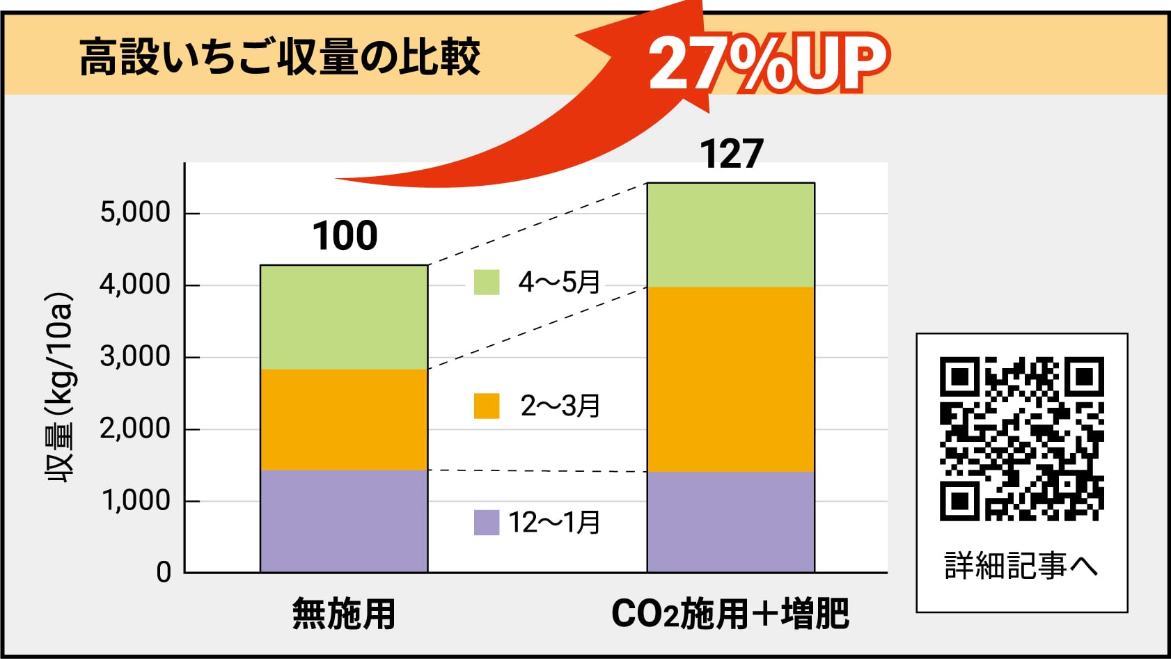 いちごの収穫量比較データに関する画像
